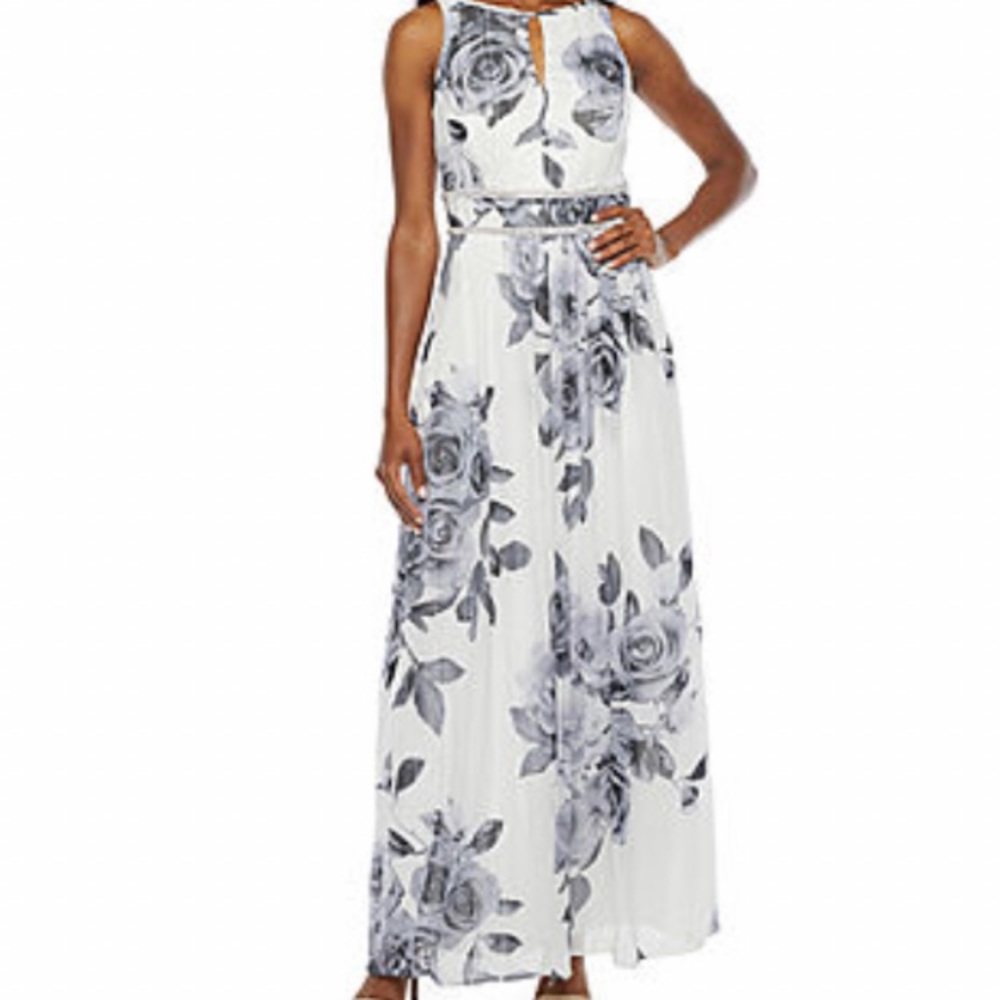 Women’s long dress, fully lined.  Was worn at a summer wedding.
